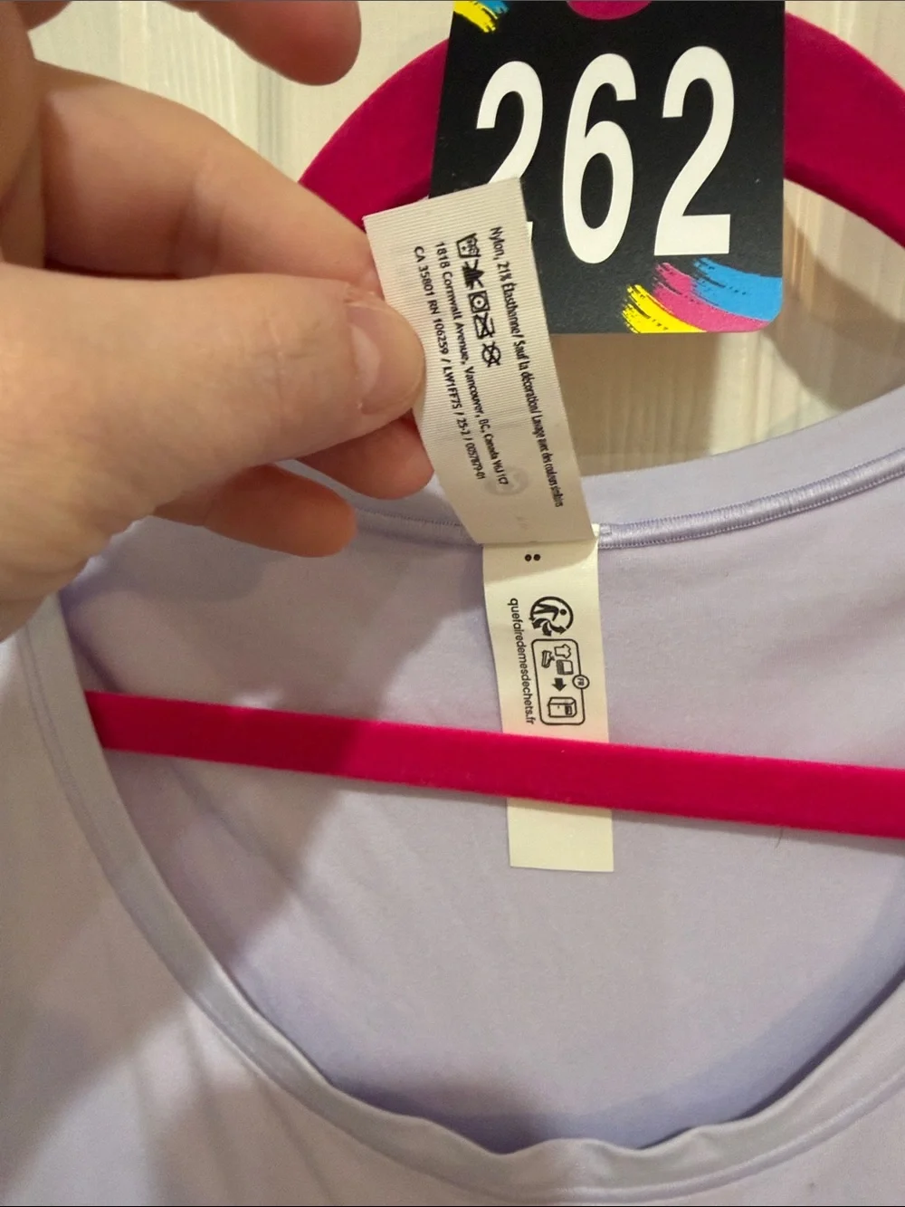262. Lululemon Wundermost Ultra-Soft Nulu Scoop-Neck Tank Top Lavender Frost Sm